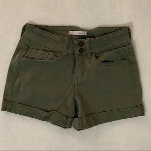 Olive green shorts